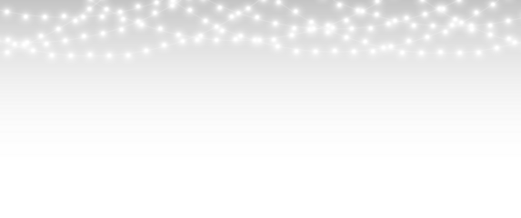 Christmas Celebration Lights with Glowing Bulbs and Sparkle
