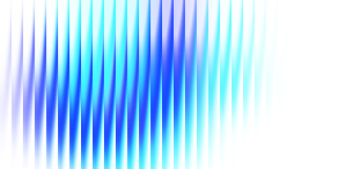 Glowing blue striped glass gradient on transparent background