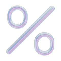 Iridescent Percentage Sign