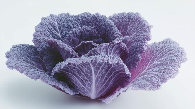 purple cabbage isolated on white