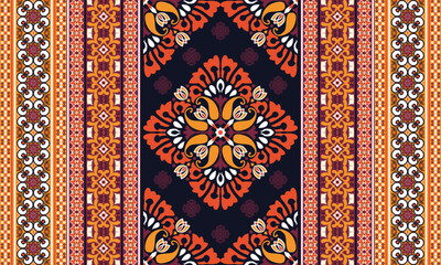 African ethnic native pattern.Traditional kente,ankara,kitenge,chitenge,capulana african wax print fabric pattern.Abstract vector motif pattern.For fabric,clothing,blanket,carpet,woven,wrap,decoration