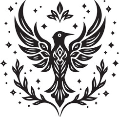 Elegant Floral Ornament Silhouette Vector Bundle