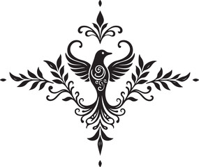 Elegant Floral Ornament Silhouette Vector Bundle