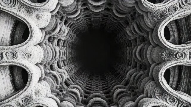 Monumental cathedral interior with intricate stonework, arches and columns. Historical significance as religious monument.