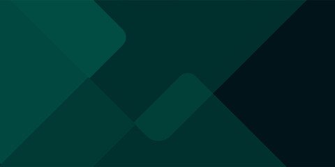 Dark green abstract background with gold lines and shadow. Geometric shape overlap layers. Transparent squares. Modern luxury rounded squares graphic pattern banner template design