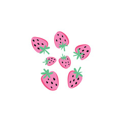 Ladybug on white and green backgrounds illustration