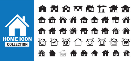 Modern Home Icon Pack. Building and Architecture Vector Set