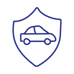 Car protection symbol representing security and safety