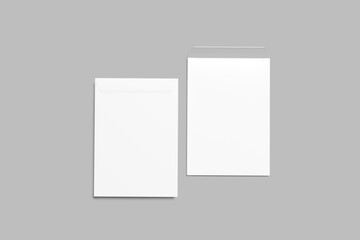 envelope mockup template with shadow