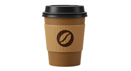 Coffee Cup Mockup To Go Template Vector Style Hot Drink Mug Design Cafe Latte Espresso on transparent background