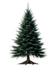 Fototapeta premium Spruce tree — isolated on transparent background