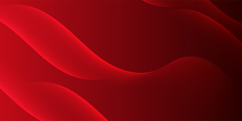 Red abstract background with dynamic shapes composition simple. futuristic technology concept