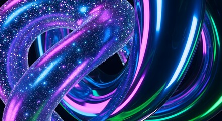 Cosmic Swirl Abstract Background