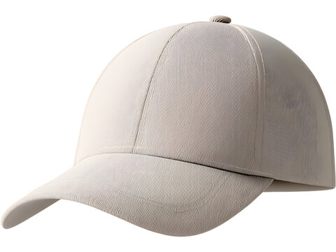 Minimal beige baseball cap isolated on white background, symbolizing casual style and modern simplicity.