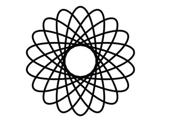 Abstract geometric composition with vibrant color accents and bold typography