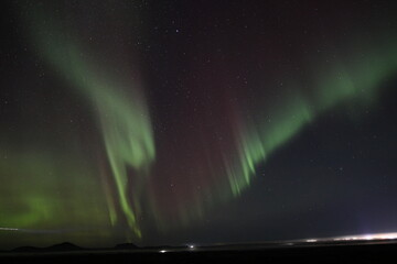 aurora borealis in the sky