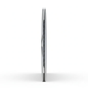 Sleek futuristic laptop showcasing slim design innovation, perfect for tech enthusiasts and modern workspaces promoting cutting-edge technology and seamless integration