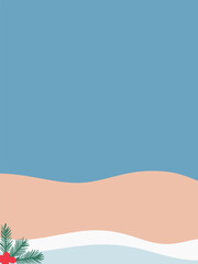 Christmas Holiday Snow Background