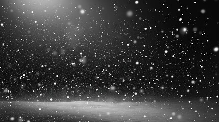 snowfall overlay against black background