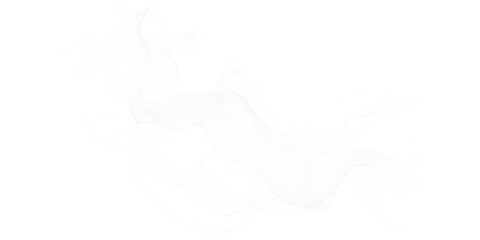 Wisps of Mystery Abstract White Smoke Trails Against Black Backdrop Ethereal Patterns and Lightness Digital Art