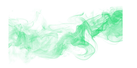 Green smoke waves across a dark canvas abstract art ethereal movement mysterious curves swirling dreamscape wispy