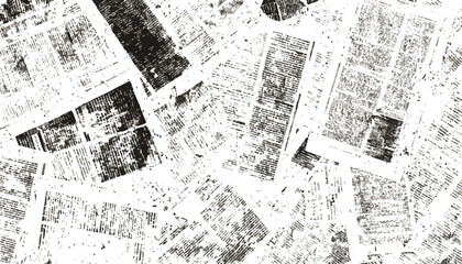 Vintage old newspapers texture. Newspaper with old grunge vintage unreadable paper texture background. 