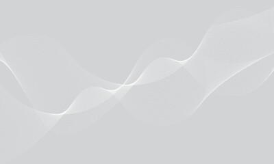 Modern colorful line wave with geometric background