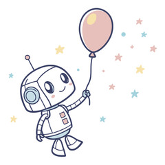 Floating Robot Balloon 1