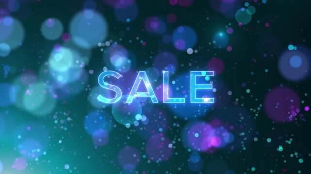 Background Bokeh Effect for Black Friday Sale. 4K resolution video. Motion Graphics Discount Promotions