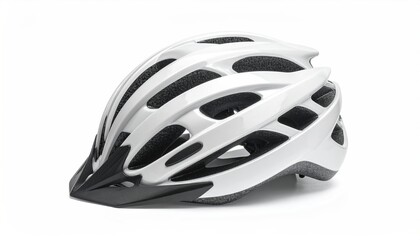Fototapeta premium Bicycle helmet isolated on white