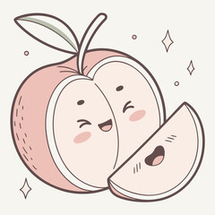 Obraz premium Sweet Peach Character