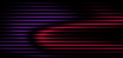 Stunning neon horizontal stripes with vibrant pink and purple hues, perfect for modern backgrounds and stylish design projects, creating a dynamic backdrop