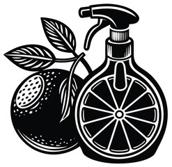 Citrus Clean Essential Oil Sanitizer with Lemon, Natural Disinfectant for Home, Eco-Friendly Cleaning Solution, Aromatic Hygiene