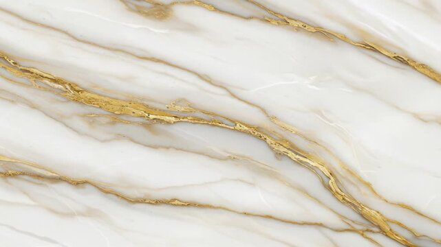 Elegant white marble with gold veins background, ideal for luxurious designs and upscale interior