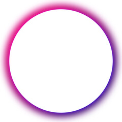 Gradient circular frame in pink and purple