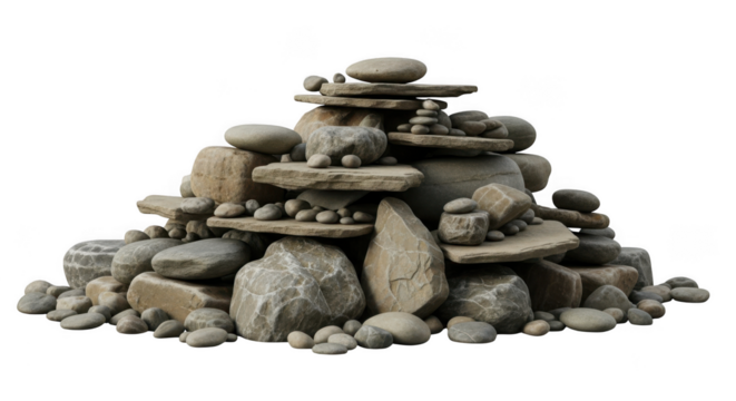 Inuksuk isolated on transparent background