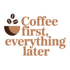 Coffee Lover T-Shirt Vector with Funny Chill Quote