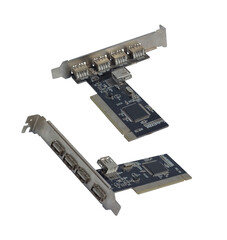 Dual External USB Expansion Cards on Transparent Background