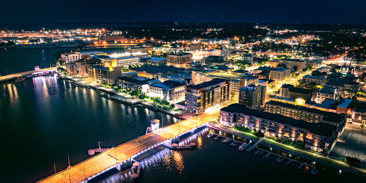 Green Bay Skyline at Night