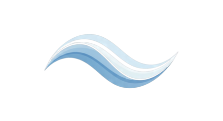 Abstract wave design with shades of blue and white creating a flowing visual.