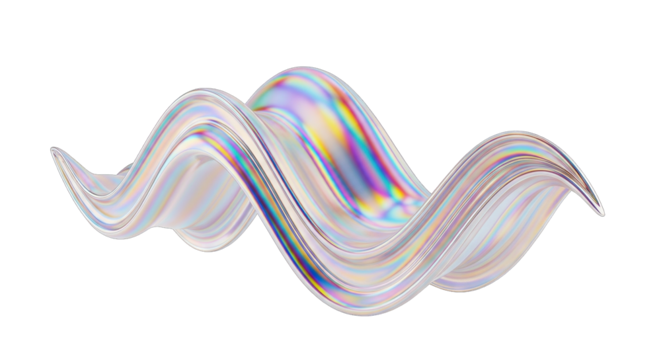 Iridescent Wave: A Mesmerizing Abstract Design.
