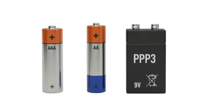 Battery isolated on transparent background