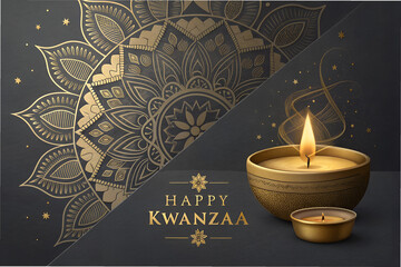 "Golden Kwanzaa Celebration: A Luminous Tribute to Heritage and Unity"