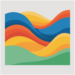 Flat Abstract Wave Background Vector Illustration.jpg