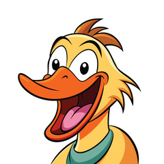 funny cartoon dog with a bone vector illustration