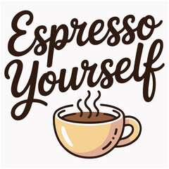 Coffee typography t-shirt vector illustration