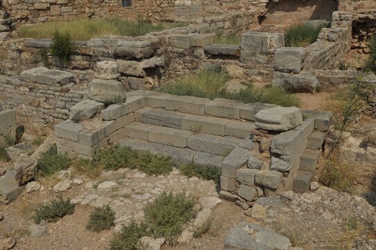 Escaleras del Foro romano en el Castillo de Sagunto