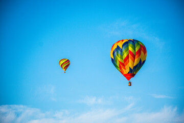 hot air balloon in flight