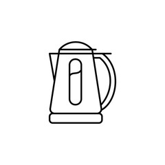 Kettle icon clean and modern design symbolizing warmth, comfort, and smart kitchen living. Perfect for apps, UI, appliance branding, and household-themed projects. For your design. Vector EPS 10.