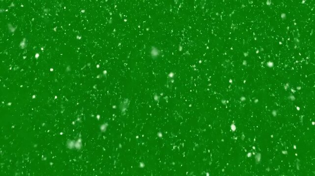 Green Screen christmas snow winter holiday alpha channel scene 3 with distortion, overlay, glitch, static noise, scan lines on black background, 4k animated video loop